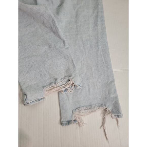 AMERICAN EAGLE Jeans Sz 14 Highest Rise 90's Boyfriend Distressed Destroy Drapey - Picture 9 of 11